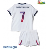 Paris Saint-Germain Khvicha Kvaratskhelia #7 Bortedraktsett Barn 2026-27 Kortermet (+ Korte bukser)